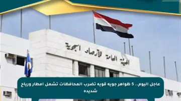 عاجل اليوم.. 5 ظواهر جوية قوية تضرب المحافظات تشمل أمطار ورياح شديدة